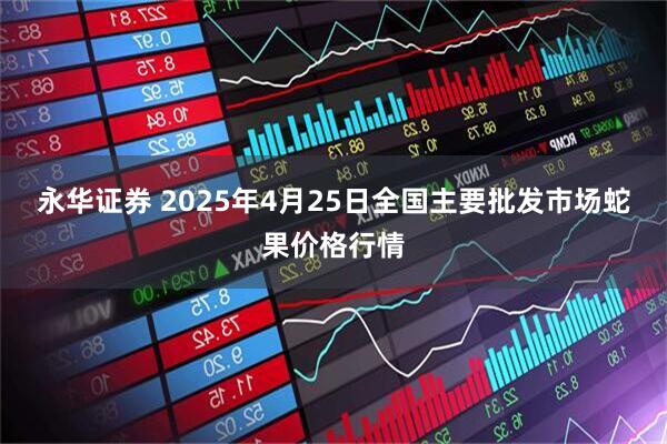 永华证券 2025年4月25日全国主要批发市场蛇果价格行情