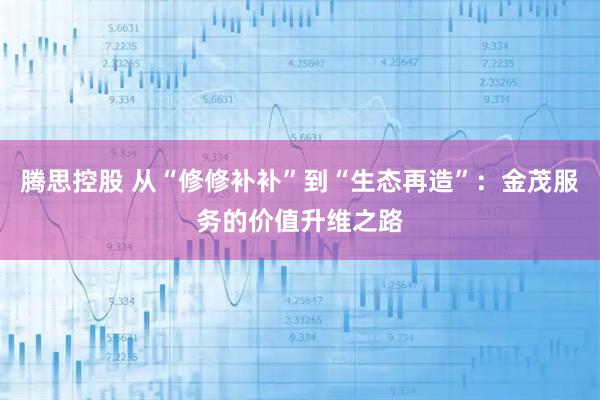 腾思控股 从“修修补补”到“生态再造”：金茂服务的价值升维之路